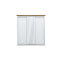 Devon 3 Door Sliding Wardrobe White