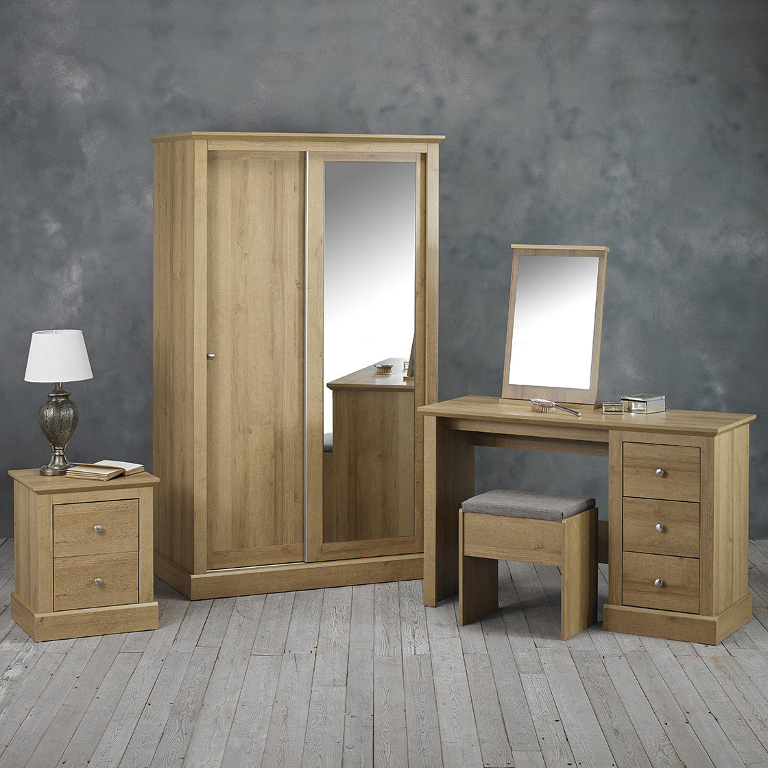 Devon Dressing Table Set Oak