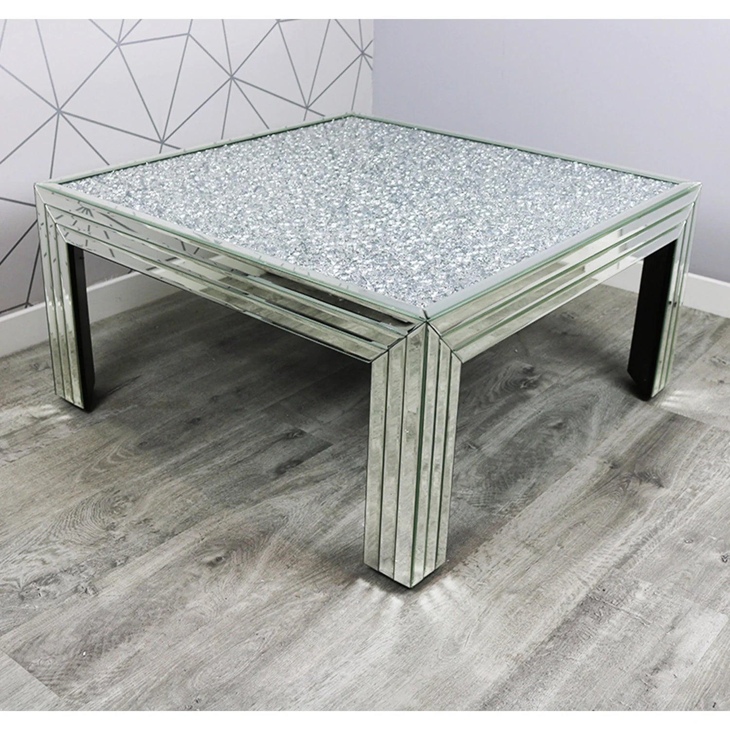 Crushed Diamond Square Coffee Table