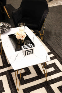 Fusion Coffee Table White Marble