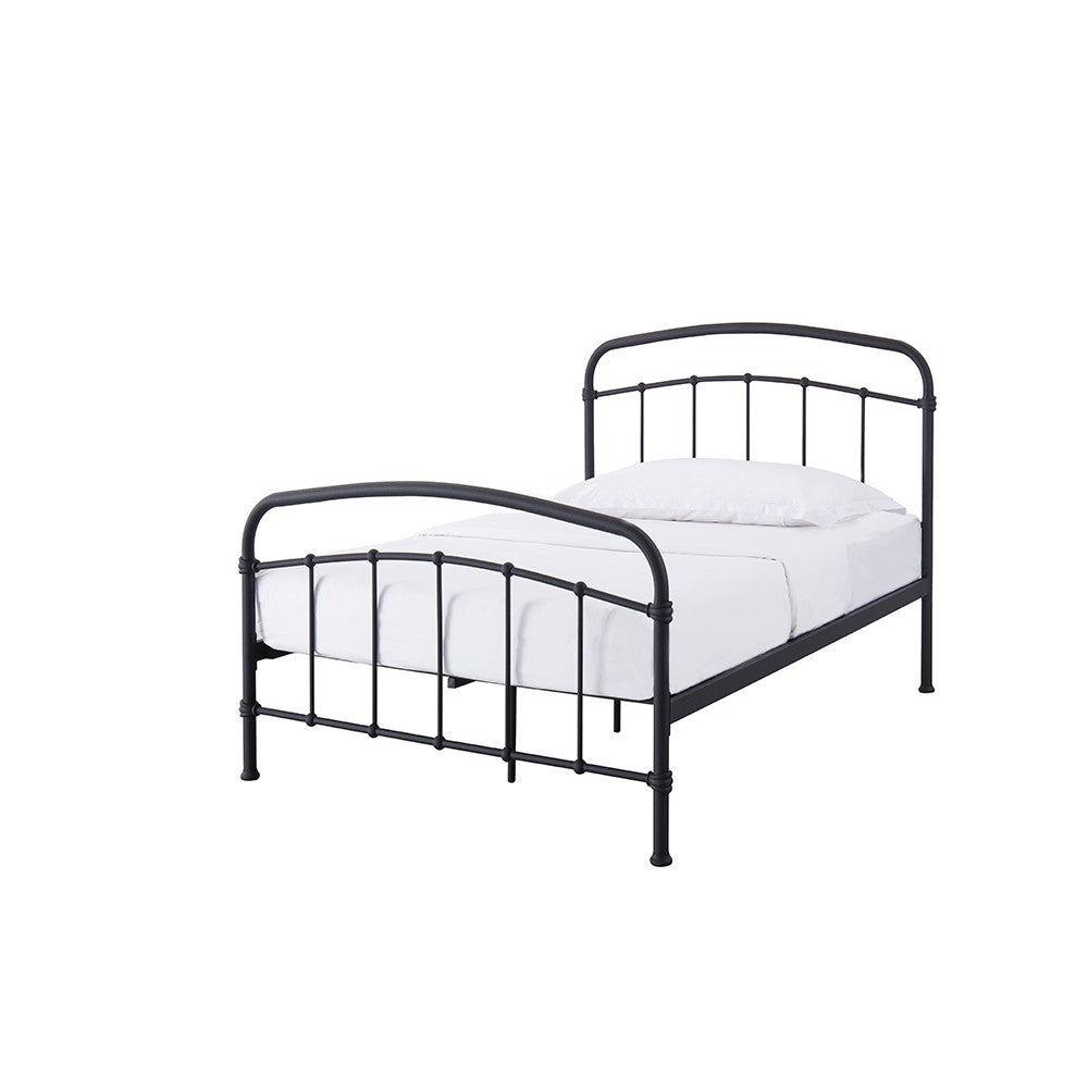 Halston Single Black Bed