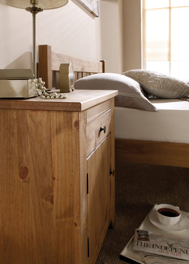 Havana Bedside Cabinet Pine