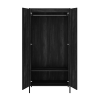 Hoxton Black 2 Door Wardrobe