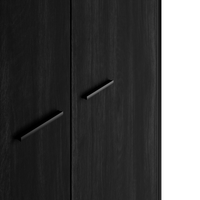 Hoxton Black 2 Door Wardrobe