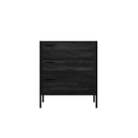 Hoxton Black 3 Drawer Chest