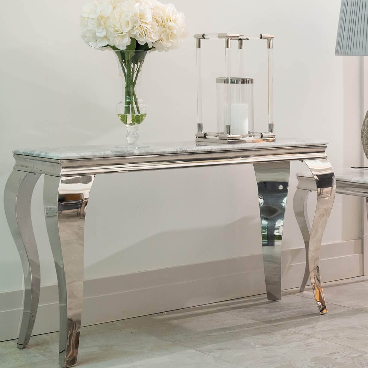 Marble White Console Table