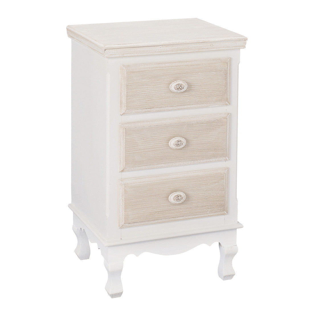 Juliette 3 Drawer Bedside Cabinet