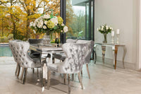 Louis Marble Dining Set with Emperor Chairs