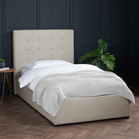 Lucca Single Bed Beige