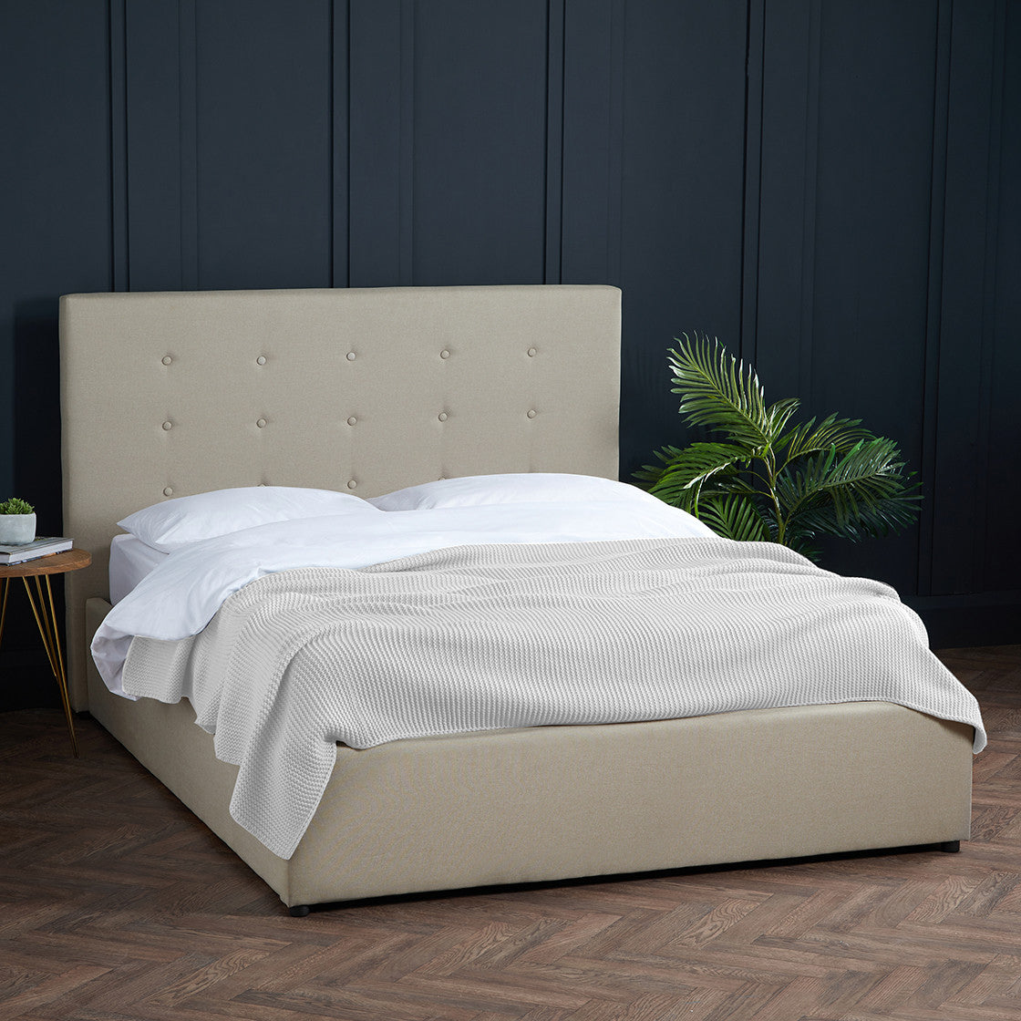 Lucca Double Bed Beige