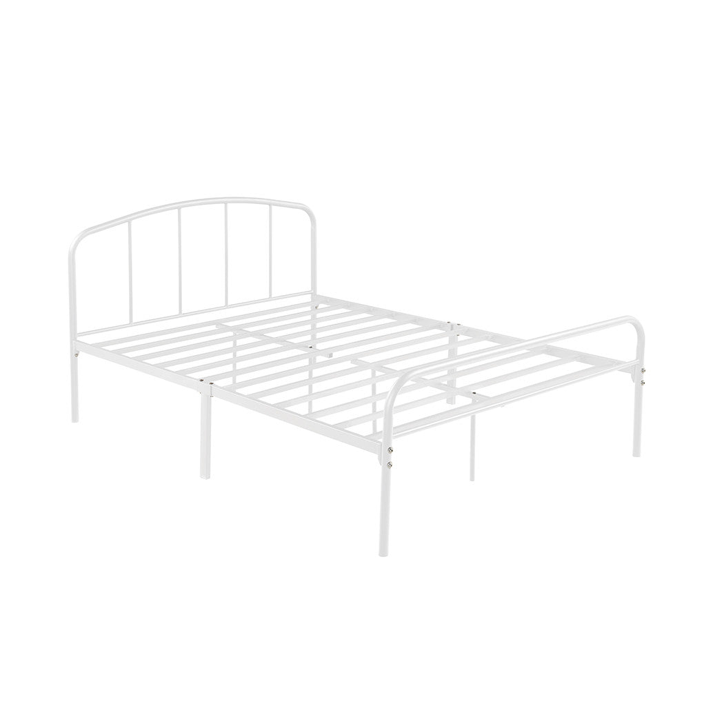 Milton Double Bed White