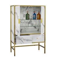 Monaco Drinks Cabinet White