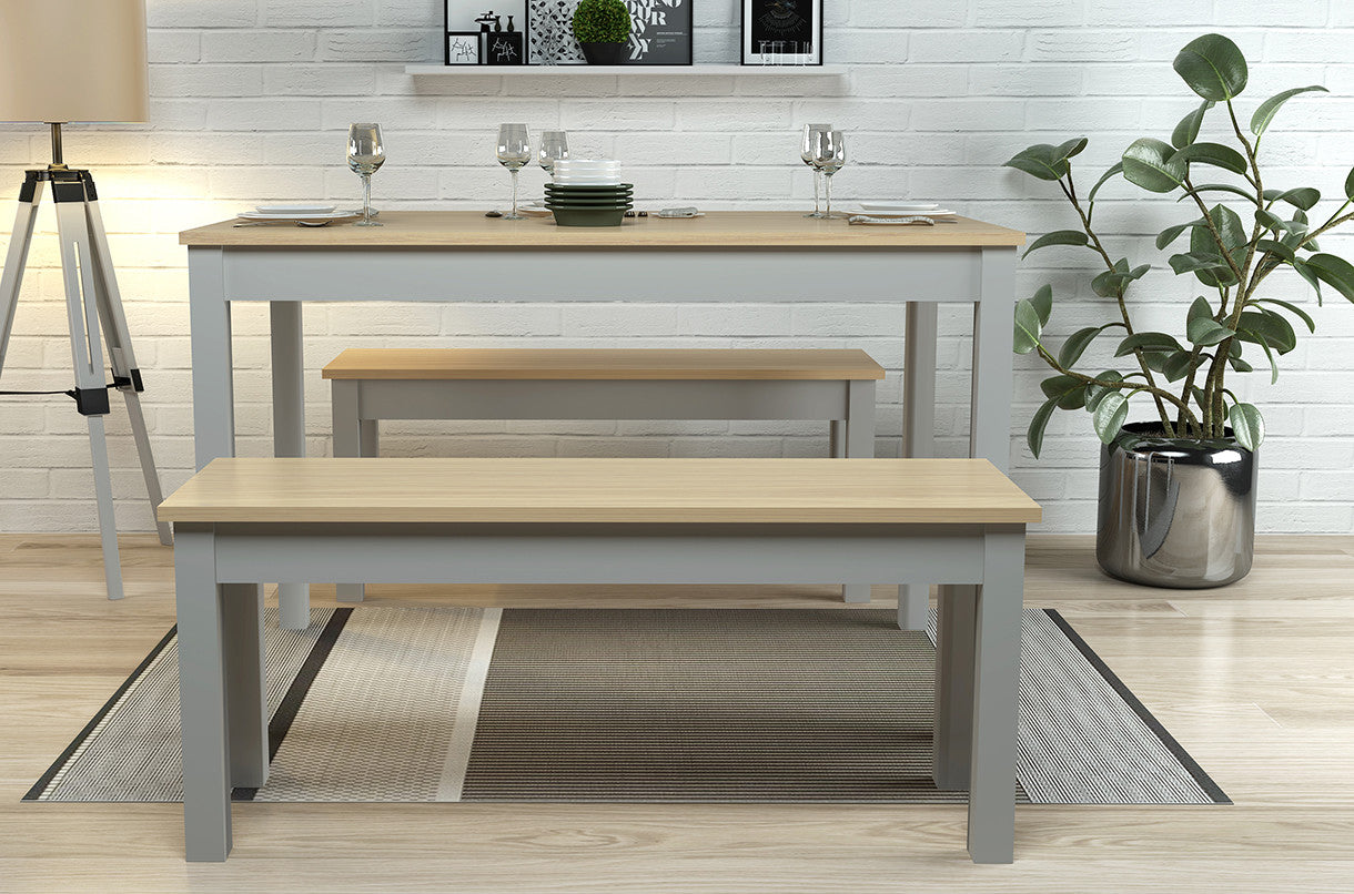 Ohio Dining Set Oak Grey