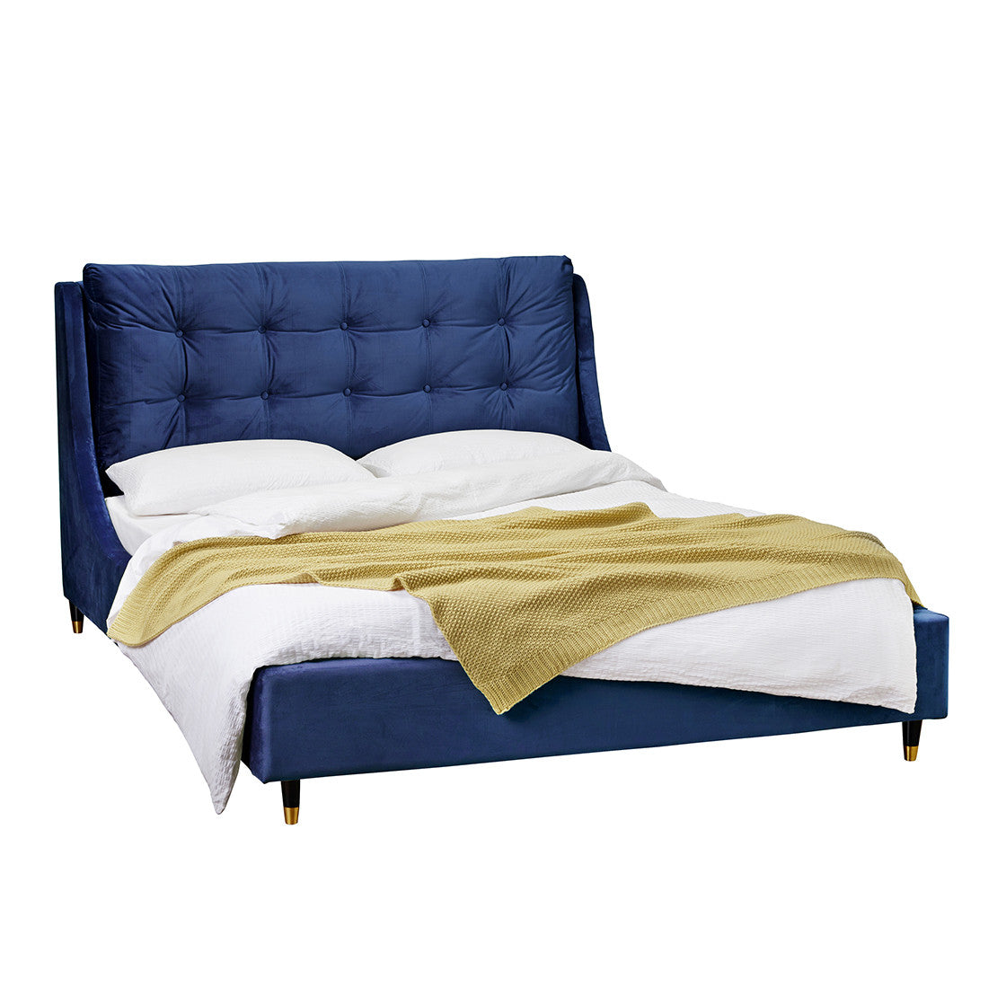 Sloane Blue Kingsize Bed