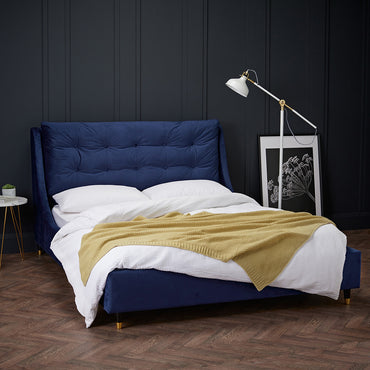 Sloane Blue Kingsize Bed