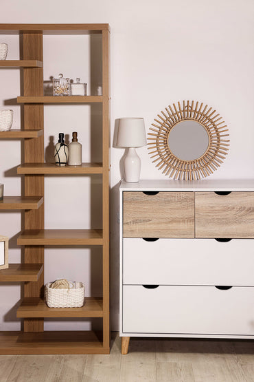 Stockholm 4 Drawer Chest White Oak