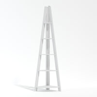 Tiva Corner Ladder Shelving White