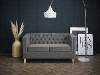 York 2 Seater Sofa Grey