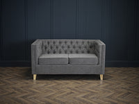 York 2 Seater Sofa Grey