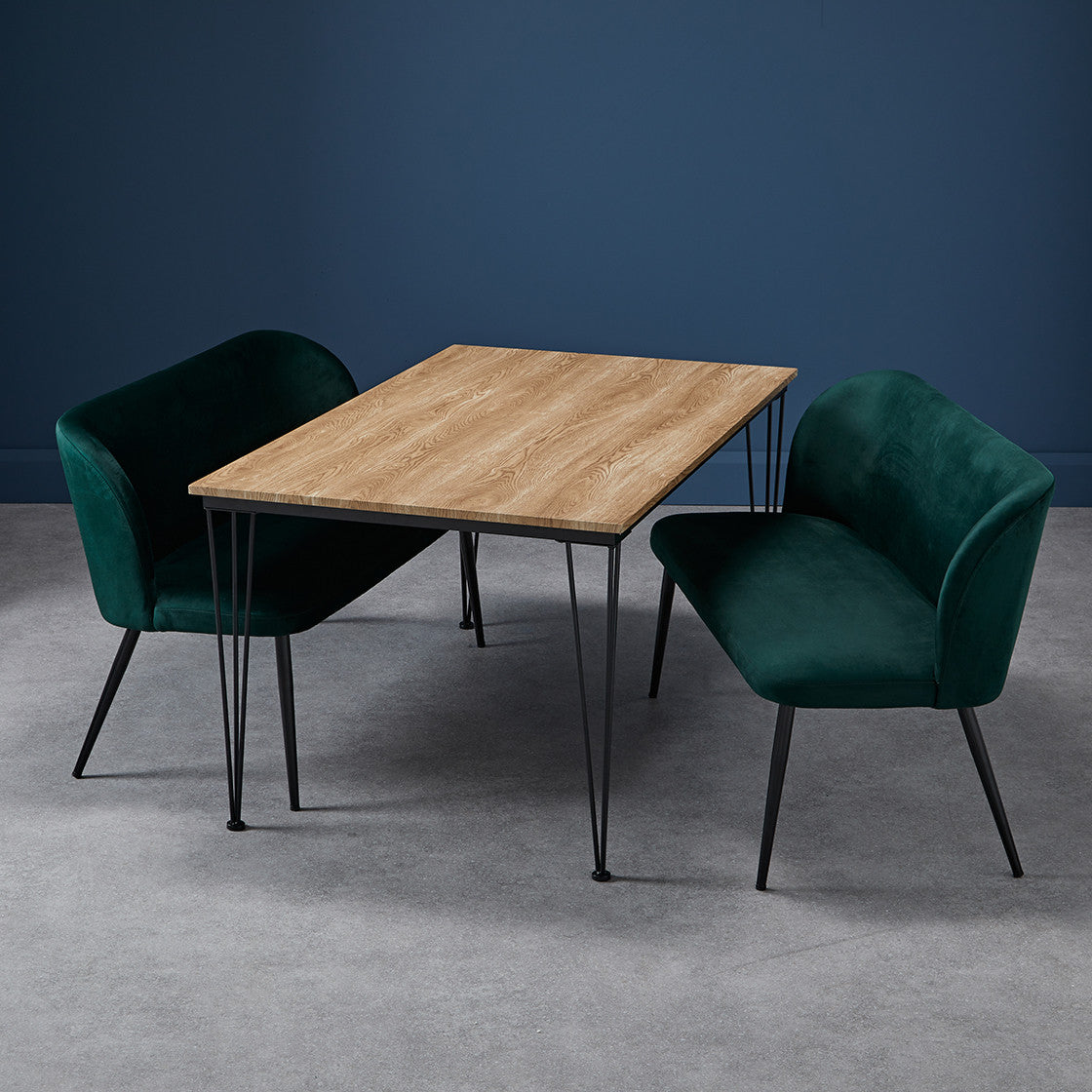 Zara Dining Bench Green