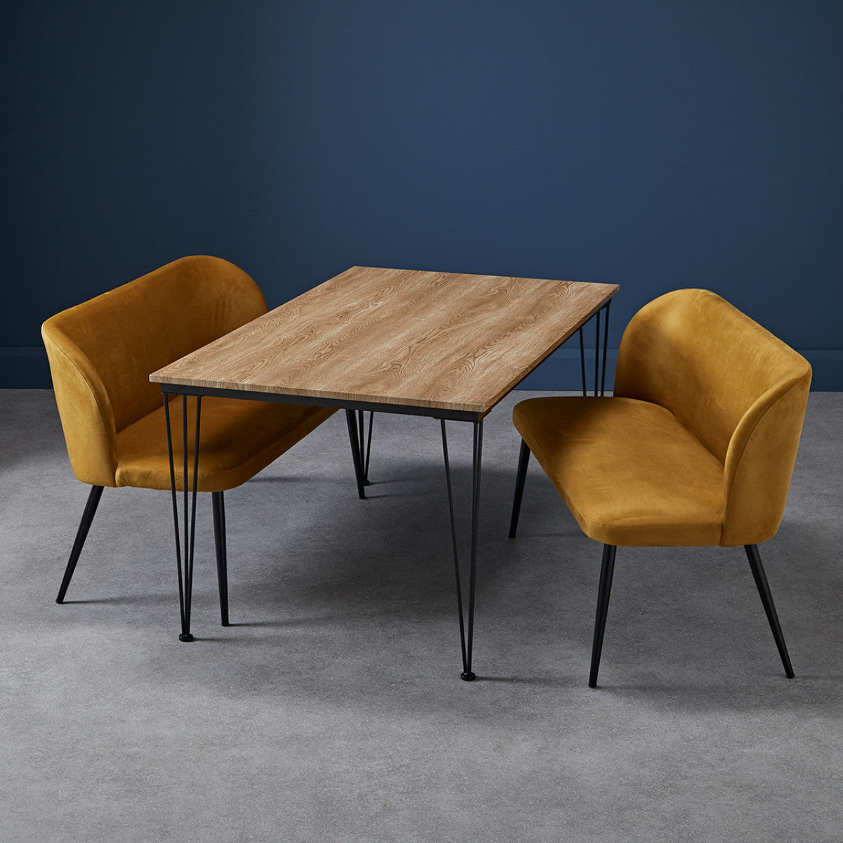 Zara Dining Bench Mustard