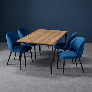 Zara Dining Chair Blue