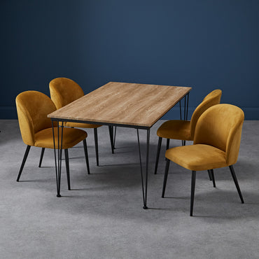 Zara Dining Chair Mustard